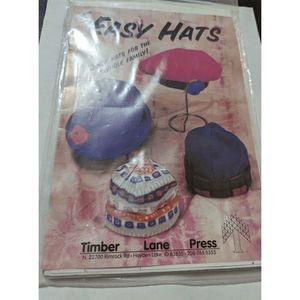 New Timber Lone Press Easy Hats sewing pattern